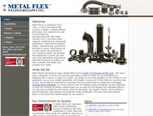 Tablet Screenshot of metalflexbellows.com